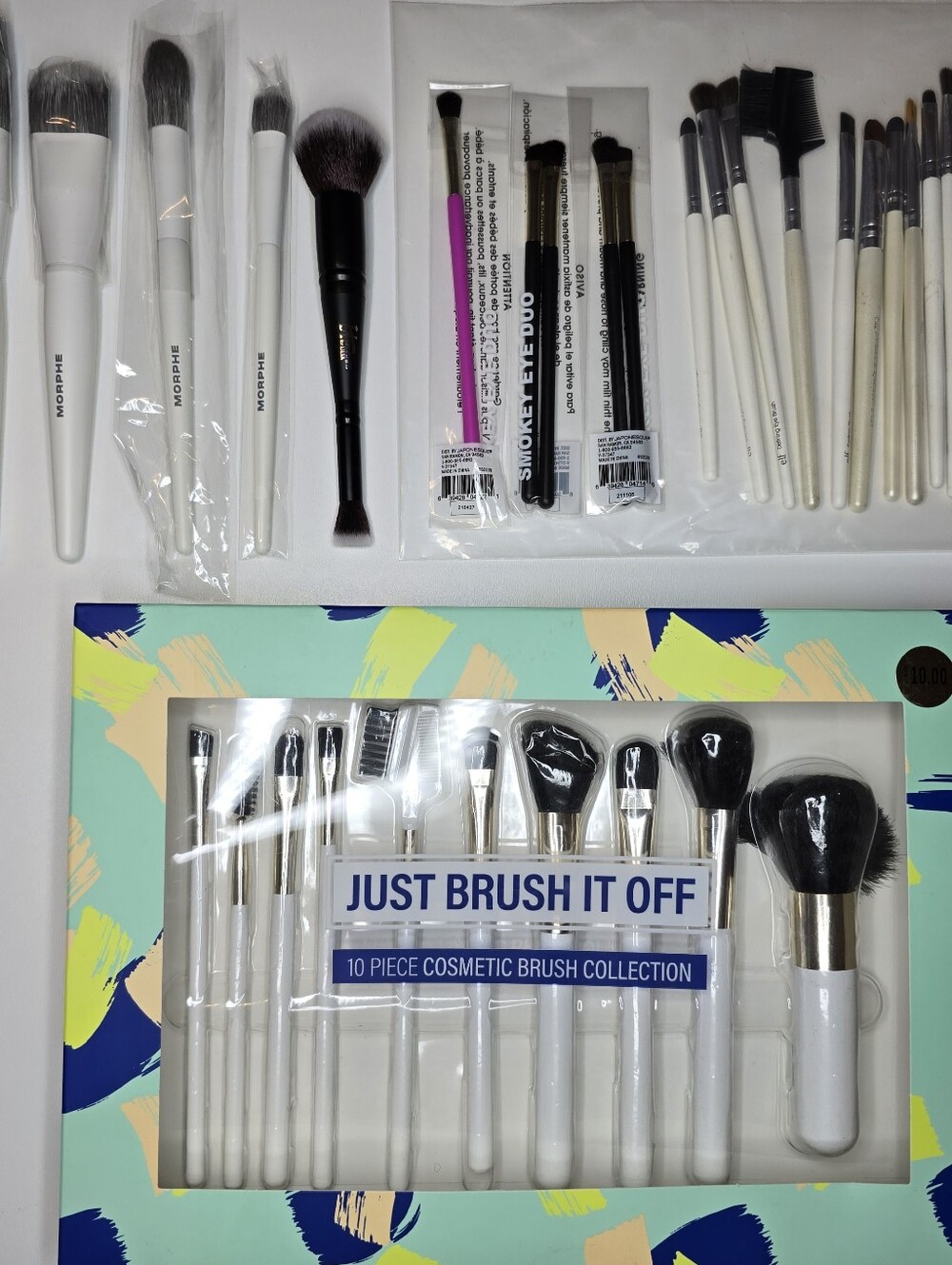 Morphe E.L.F & Just Brush It Off Makeup Brush Lot 30+ Piece Collection